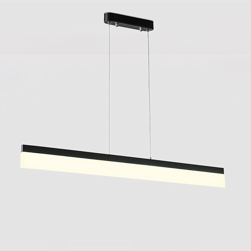 Modern Linear Aluminum Acrylic LED Pendant Light