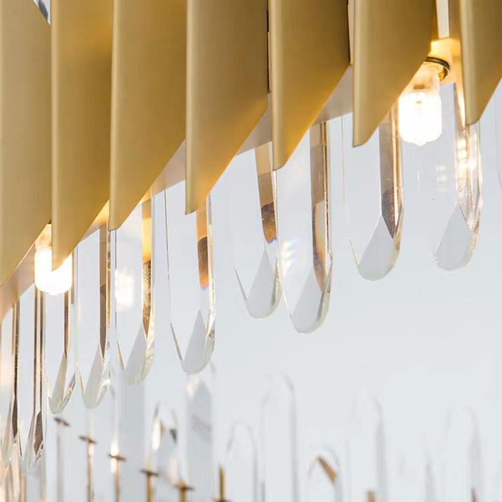 Modern Round Crystal Stainless Steel LED Chandelier