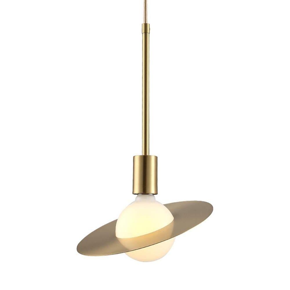 Ball-Shaped LED Gold Modern Pendant Light
