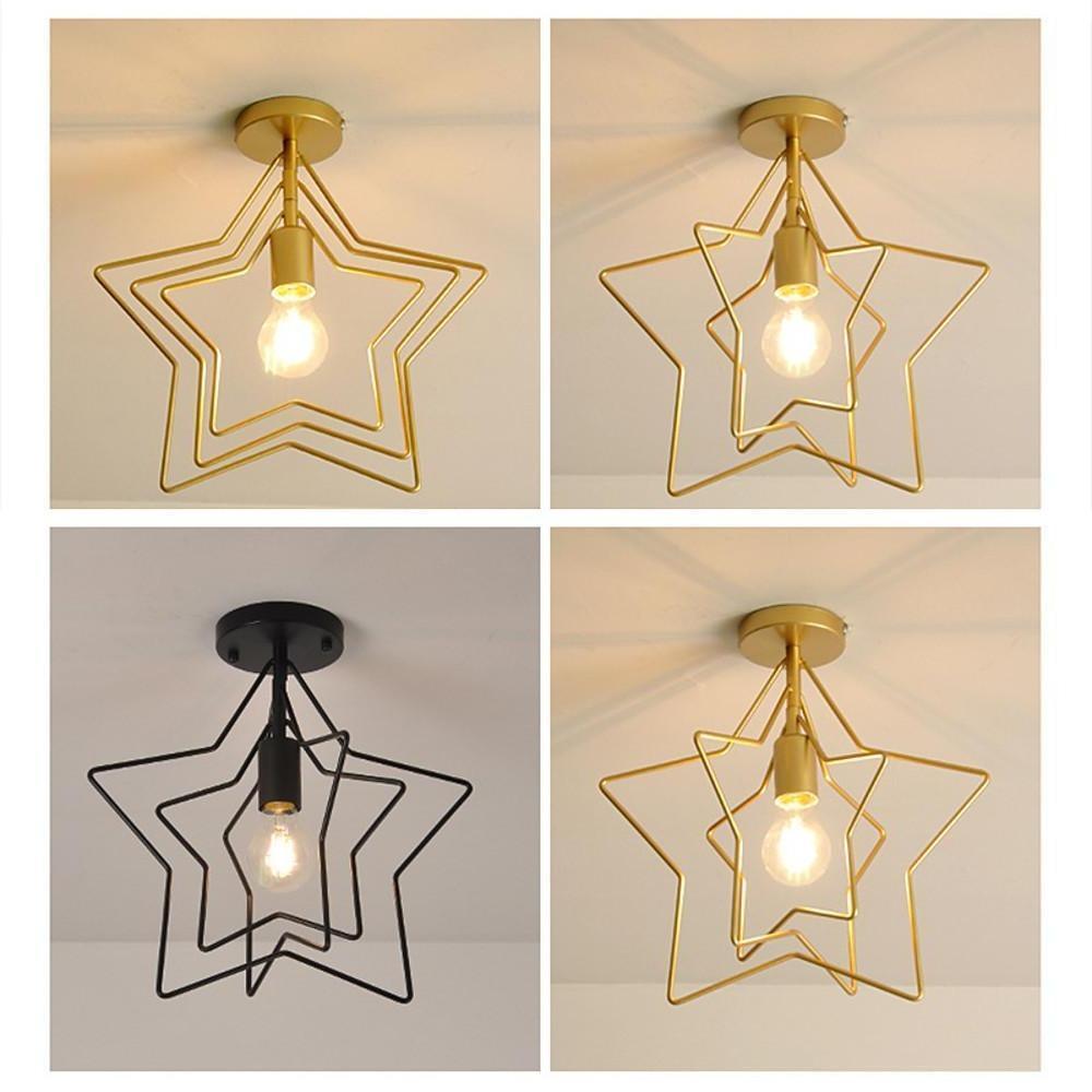 Multiple Metal Star LED Modern Pendant Lighting