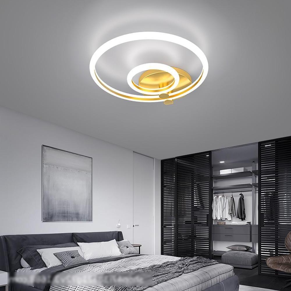 Circular Ring Dimmable LED Modern Flush Mount Ceiling Light