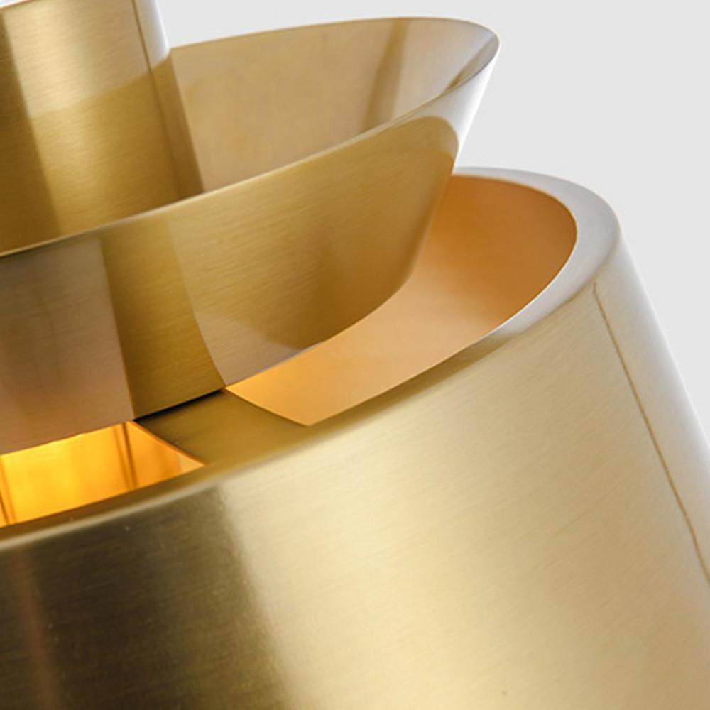 Creative Cylindrical Electroplated Metal LED Modern Pendant Light