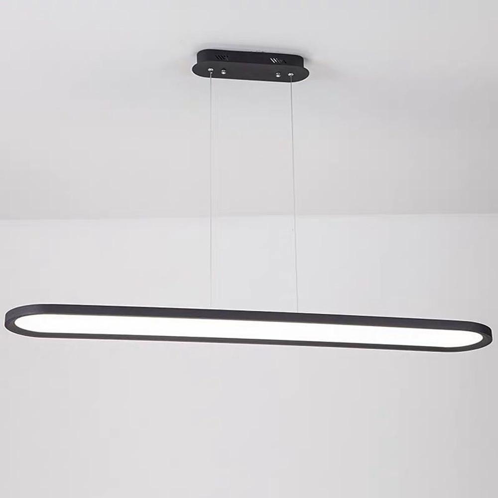 Black White Coffee Oval Shaped LED Modern Ceiling Lights Pendant Lights