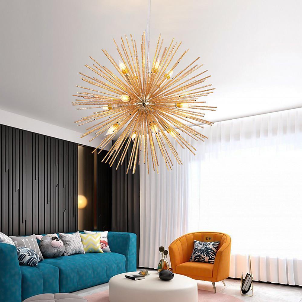 Unique Globe Design LED Electroplated Metal Pendant Light