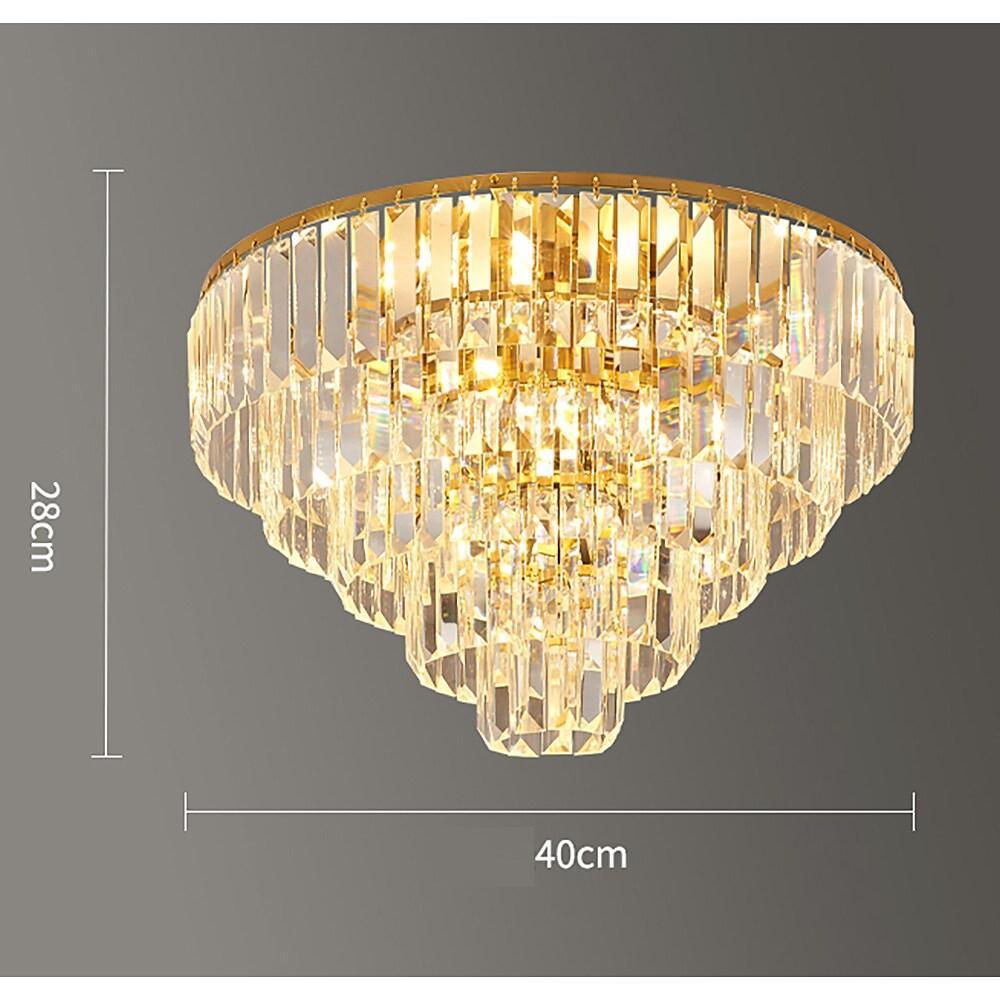 Candelabra Crystal LED Flush Mount Ceiling Light
