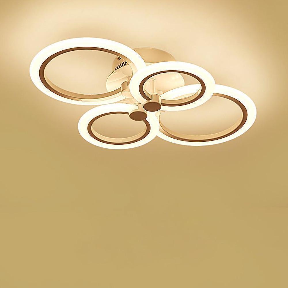 Circles Aluminum Acrylic Flush Mount LED Ceiling Light
