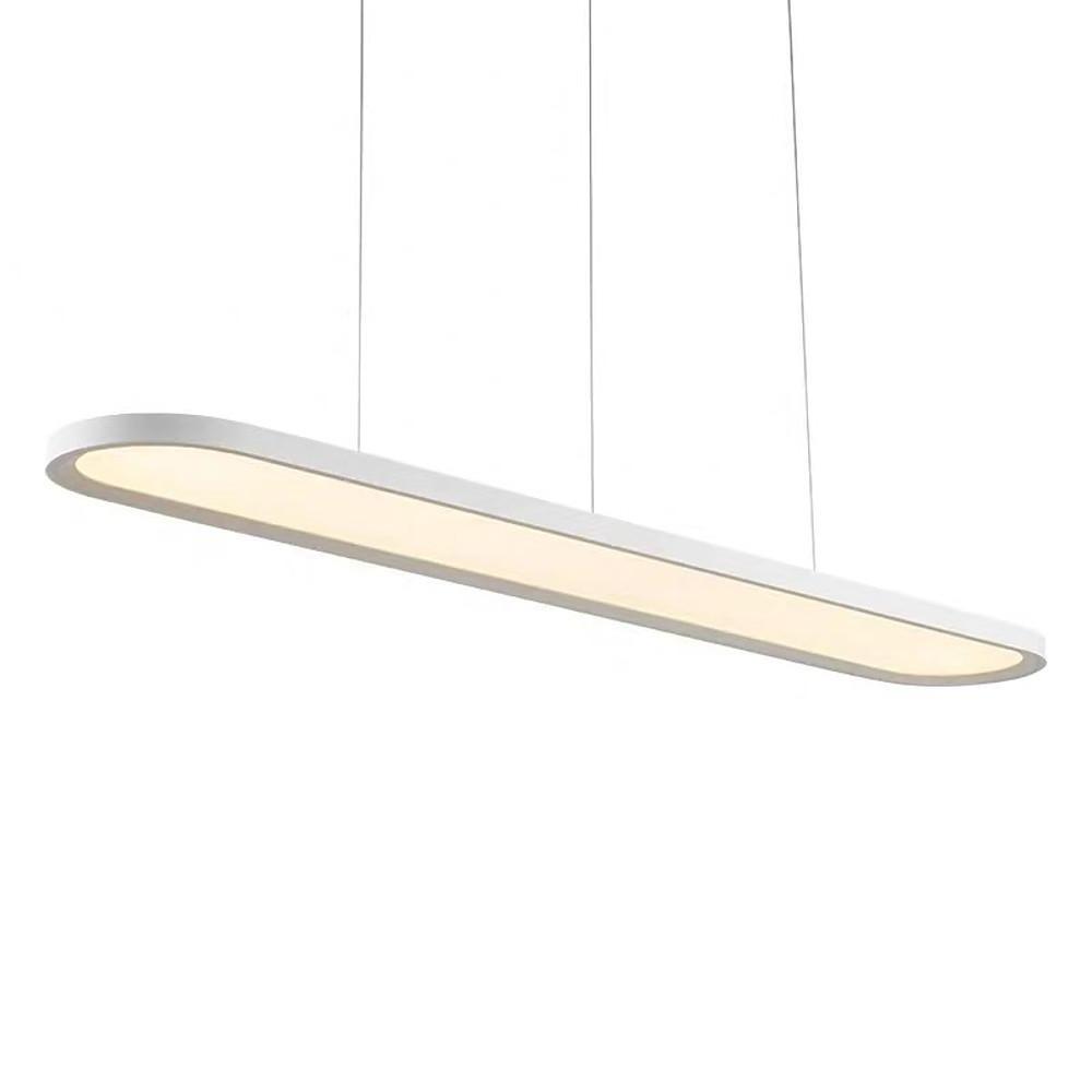 Black White Coffee Oval Shaped LED Modern Ceiling Lights Pendant Lights