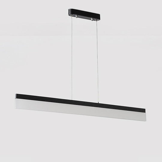 Modern Linear Aluminum Acrylic LED Pendant Light