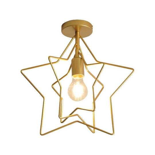 Multiple Metal Star LED Modern Pendant Lighting