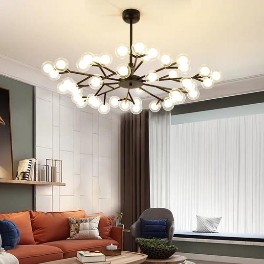 45 Lights LED Cluster Design Glass Modern Chandelier