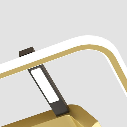 Square Metal Dimmable LED Modern Flush Mount Ceiling Light