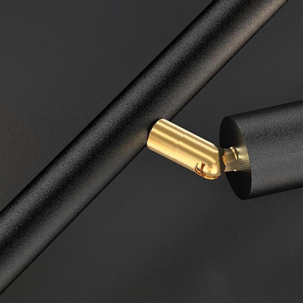 6/8-Light Black Island Horizontal Suspension Linear LED Pendant Light