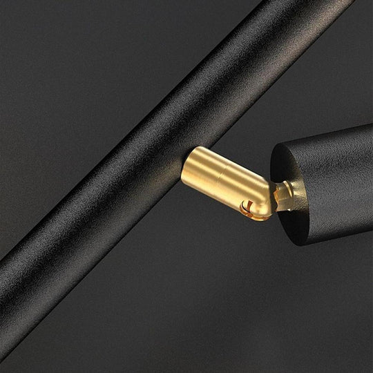 6/8-Light Black Island Horizontal Suspension Linear LED Pendant Light